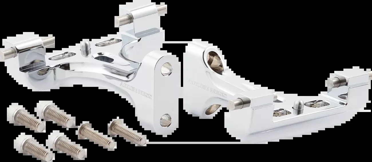 ARLEN NESS Forged Floorboard Mounts - Passenger - Chrome - 410-034