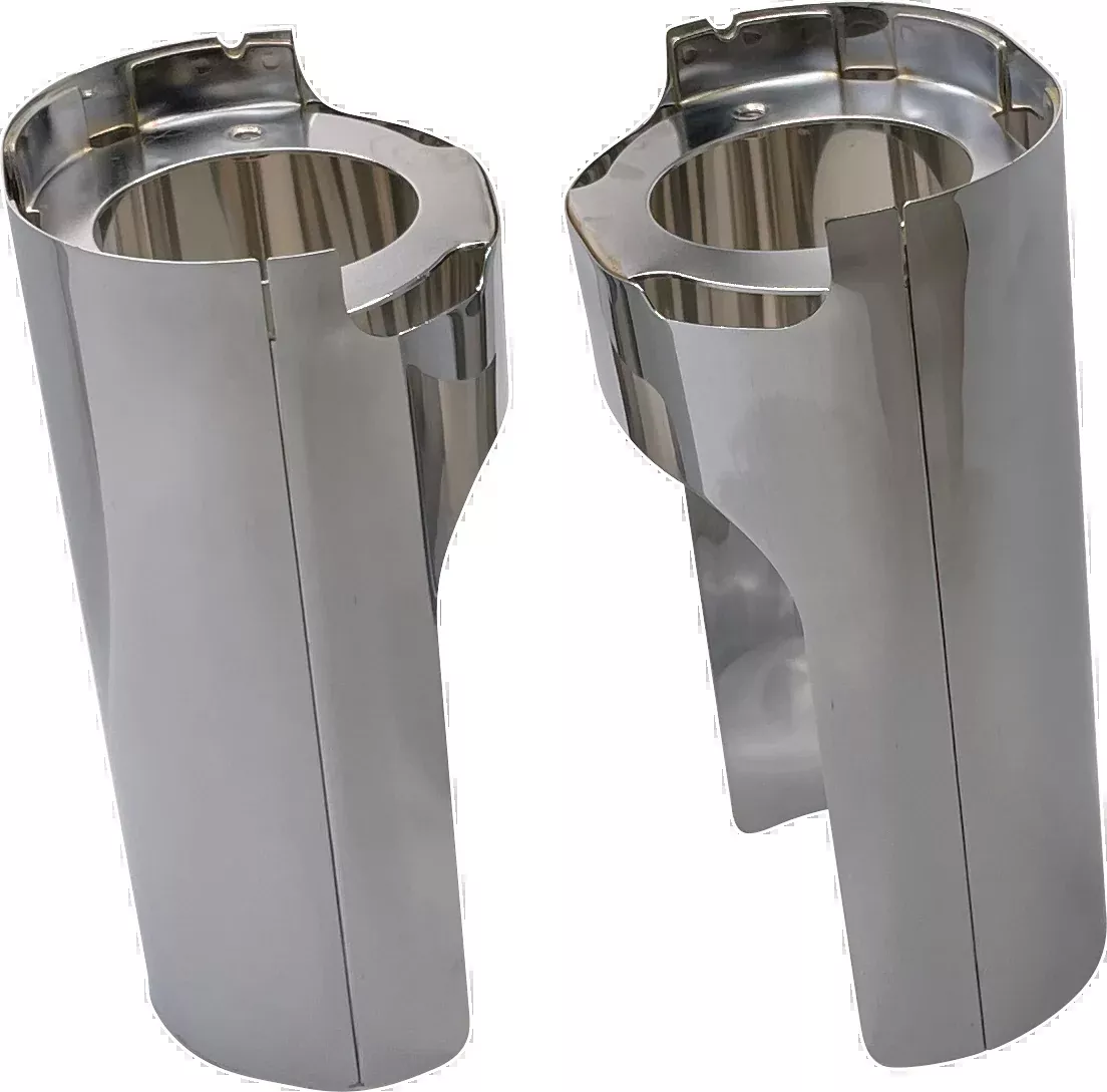 ARLEN NESS Fork Boot Cover - Chrome - Smooth - 125-001