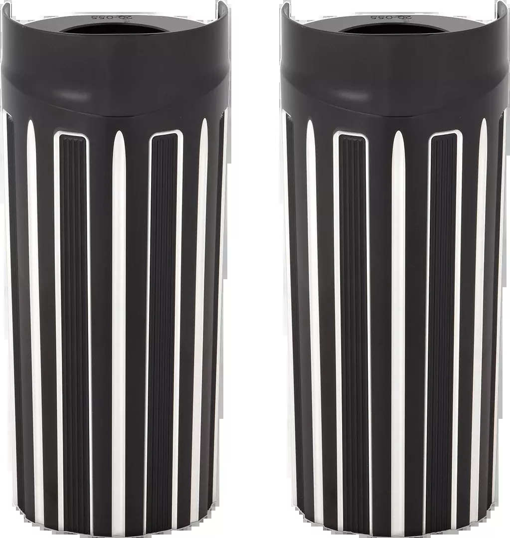 ARLEN NESS Fork Boot Covers - +2" - Black Anodized - 10-Gauge - FLHT 20-057