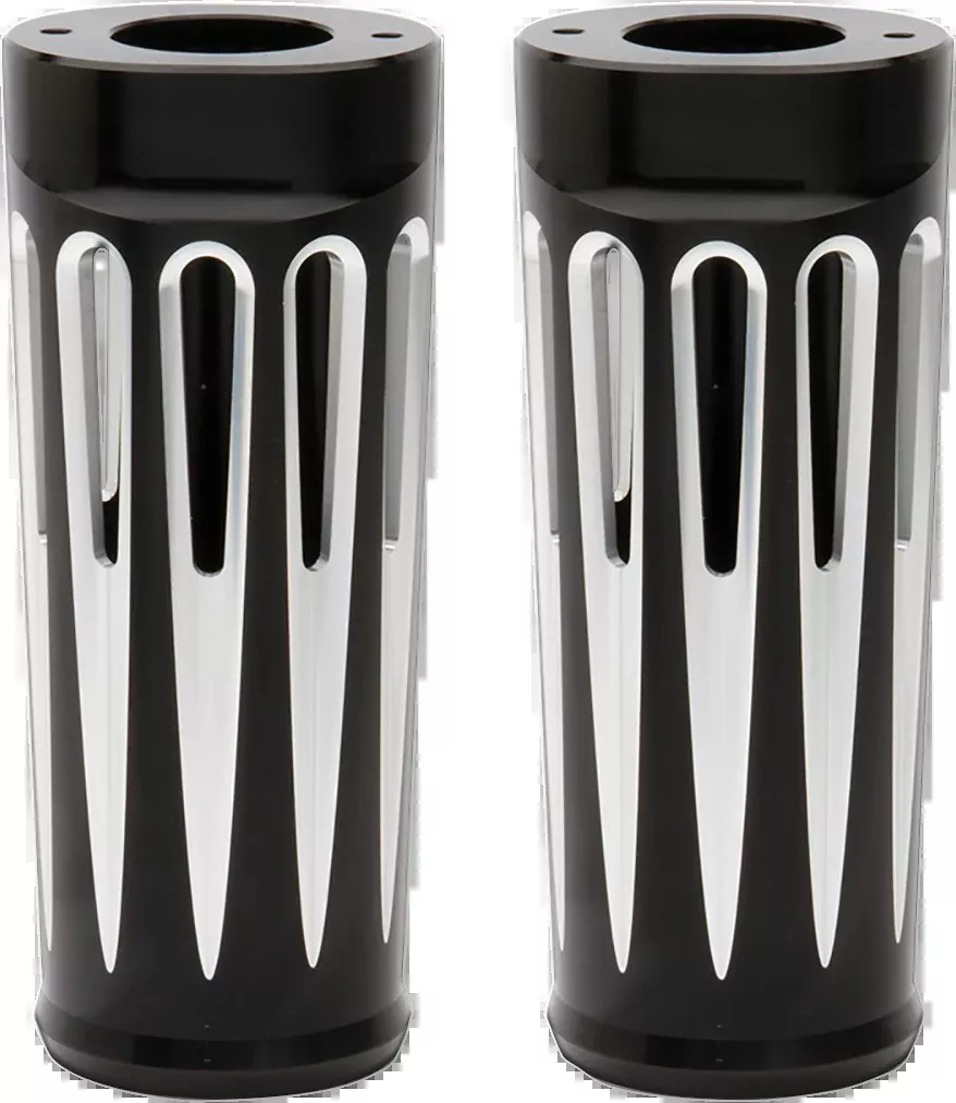 ARLEN NESS Fork Boot Covers - +2" - Black Anodized - Deep Cut - FL 20-029