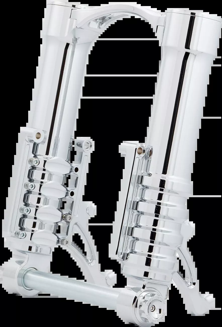 ARLEN NESS Fork Legs - 49 mm - Chrome - For Custom Radial Mount Brake Caliper - 120-012