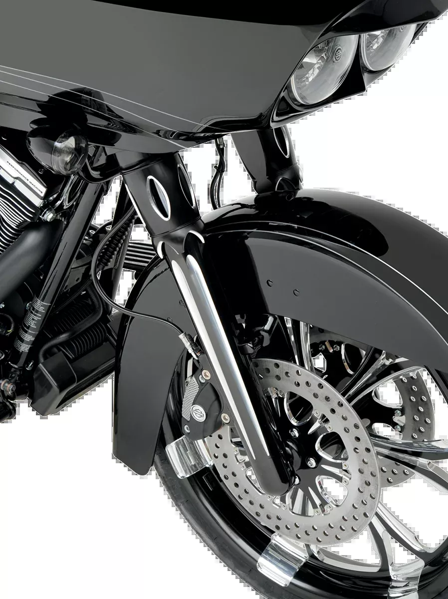 ARLEN NESS Fork Legs - Black Anodized - Deep Cut - Dual Disc - '08-'13 FLT 06-511
