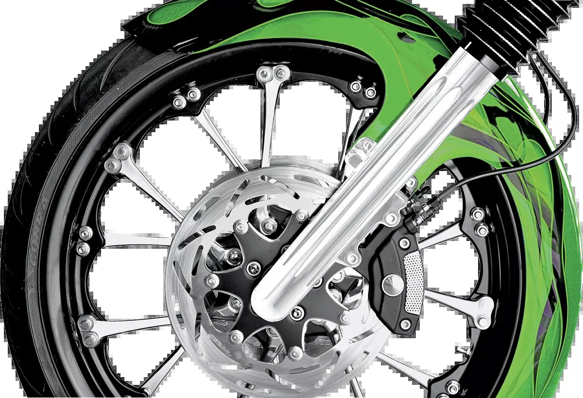 ARLEN NESS Fork Legs - Chrome - Deep Cut - Dual Disc - Deep Cut - '08-'13 FLT 06-510