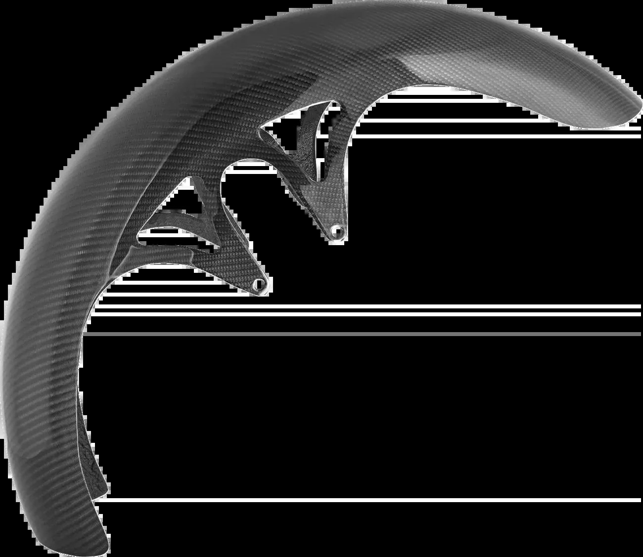ARLEN NESS Front Fender - Wrapper - 21" - Carbon Fiber/Gloss - HD Touring '23-'26 - 210-084