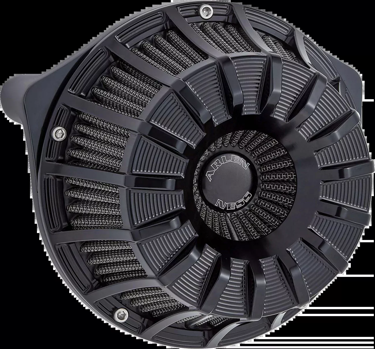 ARLEN NESS Inverted Series Air Cleaner Kit - 15-Spoke - All Black - 600-223