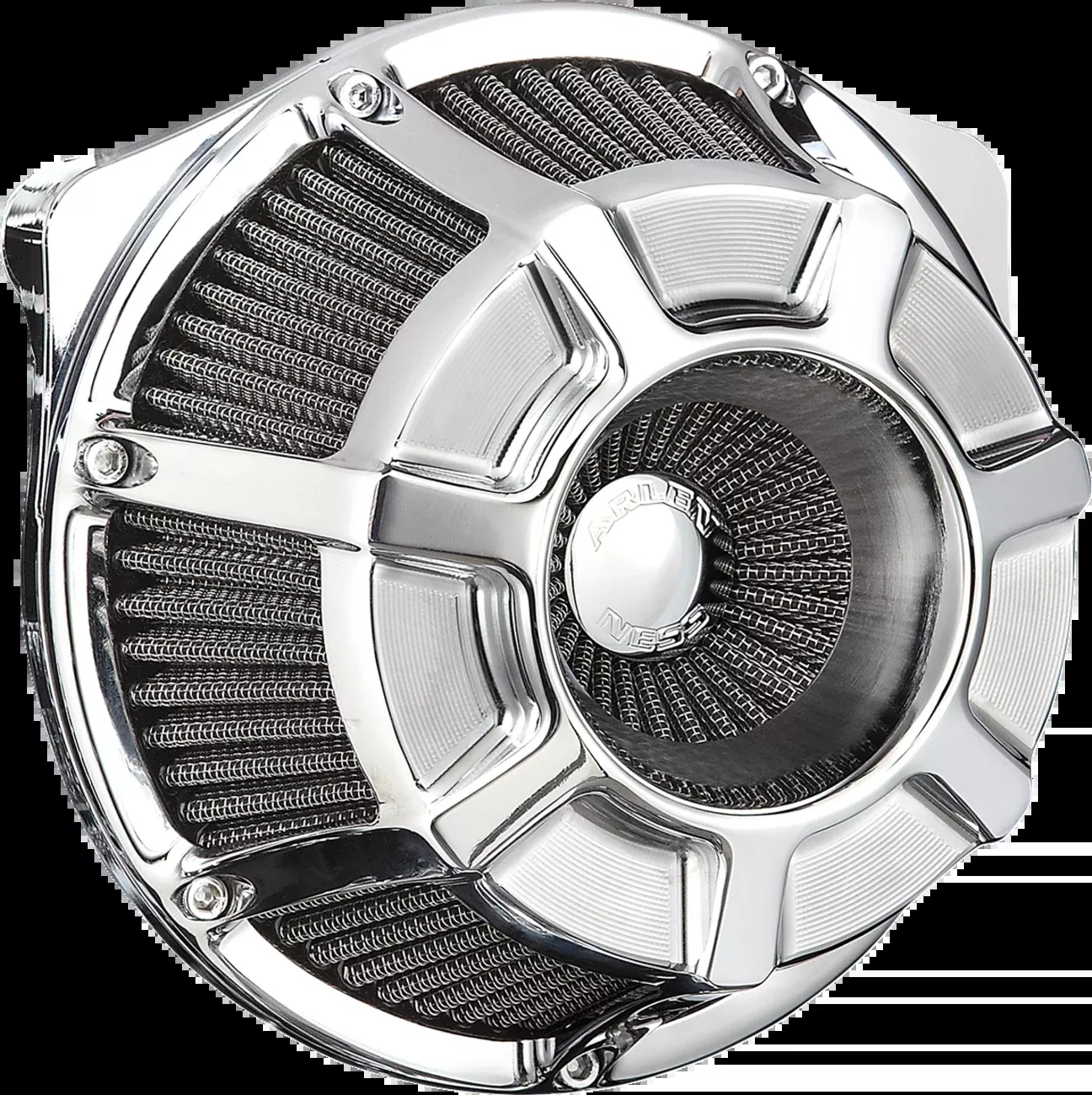 ARLEN NESS Inverted Series Air Cleaner Kit - Beveled - Chrome - 600-226