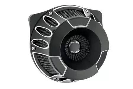 Arlen Ness Inverted Series Air Cleaner Kits for '99-17 Twin Cam Models(Excludes 08-17 FLH, FLT; 16-17 FLSTFS, FLSS ) - Deep Cut, Black Anodized