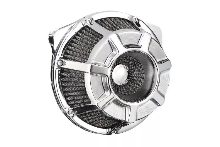 Arlen Ness Inverted Series Air Cleaner Kits for Harley Davidson '17-23 Touring and Trike Models and '18-23 Softail Models - Beveled, Chrome (Not for '23-'24 CVO Models or '24 FLHX/FLTR)