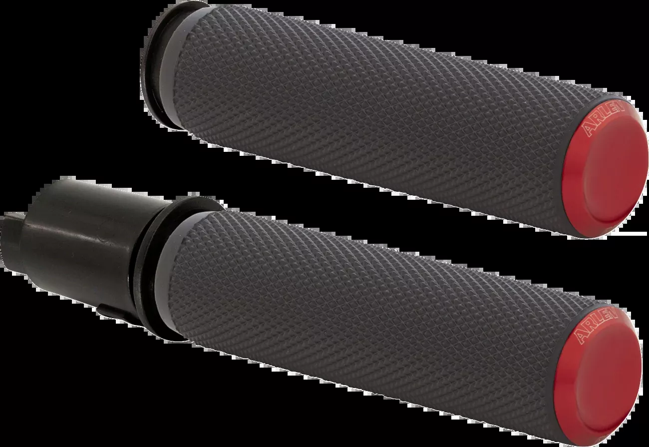 ARLEN NESS Knurled Grips - TBW - Red - 500-055