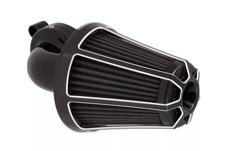 Arlen Ness Monster Sucker Air Cleaner Kit with Black Beveled Cover for Harley Davidson Models '99-17 Twin Cam Excludes 08-17 FLH, FLT; 16-17 FLSTFS, FLSS models (Click for Fitment)