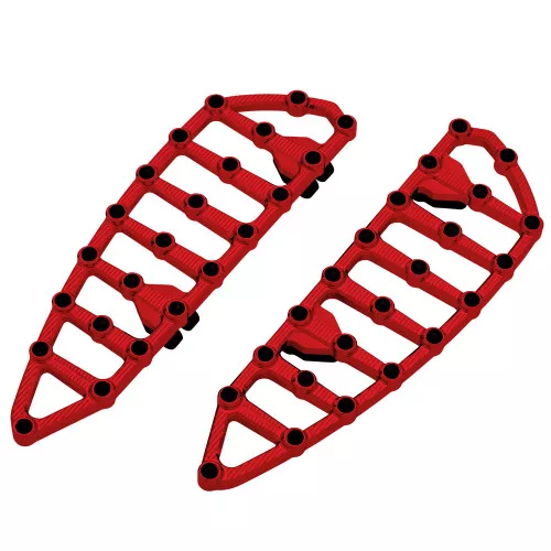 Arlen Ness MX Billet Floorboards for 1980-2024 Harley Touring - Red