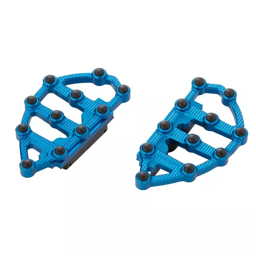 Arlen Ness MX Passenger Floorboards for 1986-2023 Harley Touring - Blue