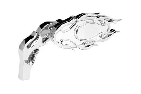 Arlen Ness Ness-TechDie Cast Mirrors Flamed, Right (Each)