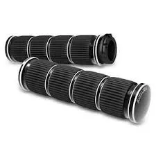 Arlen Ness Ring Leader Black Fly-by-Wire Handlebar Grips (07-315)