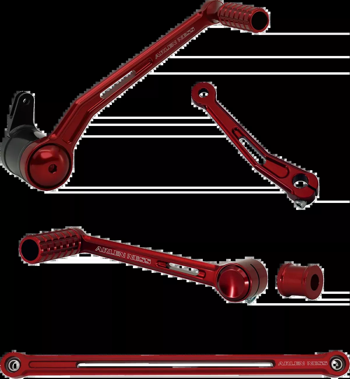 ARLEN NESS SpeedLiner Foot Control Kit w/ Heel/Toe Shifter - Red - 420-133