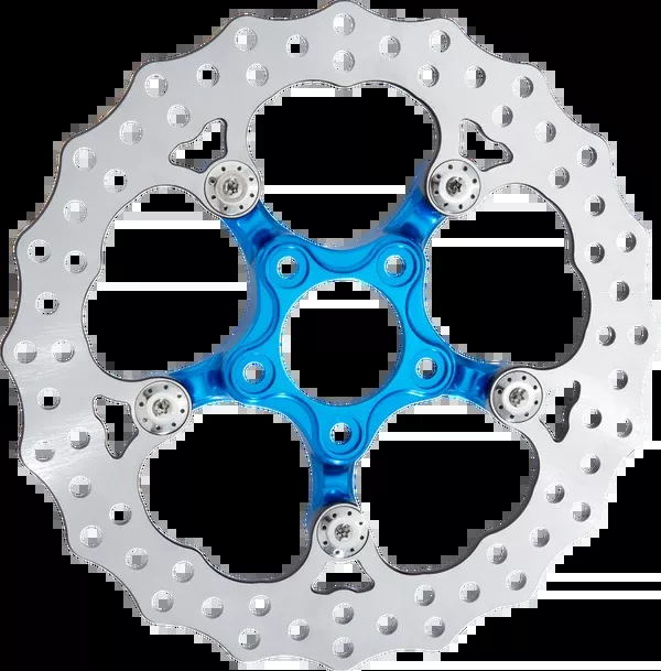 Arlen NESS Spider Rotor – 12.6″ – Blue – Front