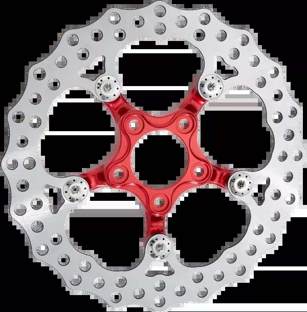 Arlen NESS Spider Rotor – 12.6″ – Red – Front