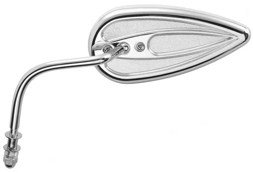 Arlen Ness Teardrop Forged Left Chrome Mirror (13-035)