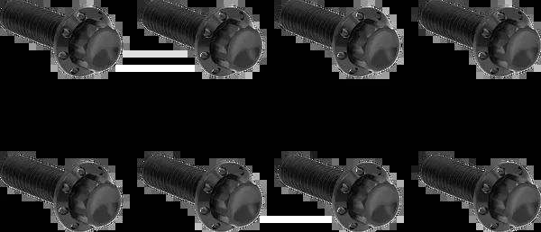 Arlen NESS Transmission Trap Door Titanium 12-Point Bolt Kit — For M8 Models