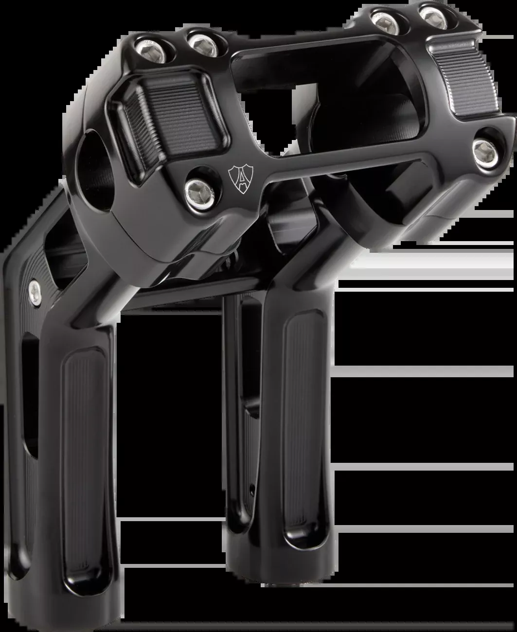 ARLEN NESS Wayback Risers - 7" - Softail - Black - 520-066