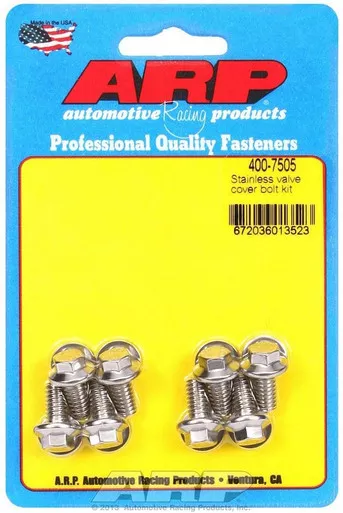 ARP S/S Valve Cover Bolt Kit 1/4in- 20 6pt. (8) 400-7505