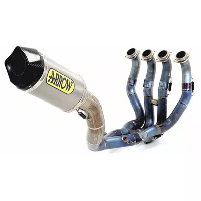 Arrow Yamaha YZF-R1 15-19 Competition Full Titanium Exhaust w/230mm Race Tech Silencer