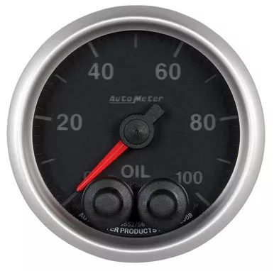 Autometer 2-1/16 E/S Oil Press. Gauge - 0-100psi 5652