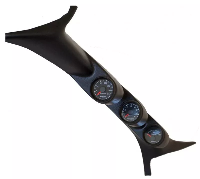Autometer 99-07 Ford Powerstroke/SD Black Triple Pillar Gauge Kit