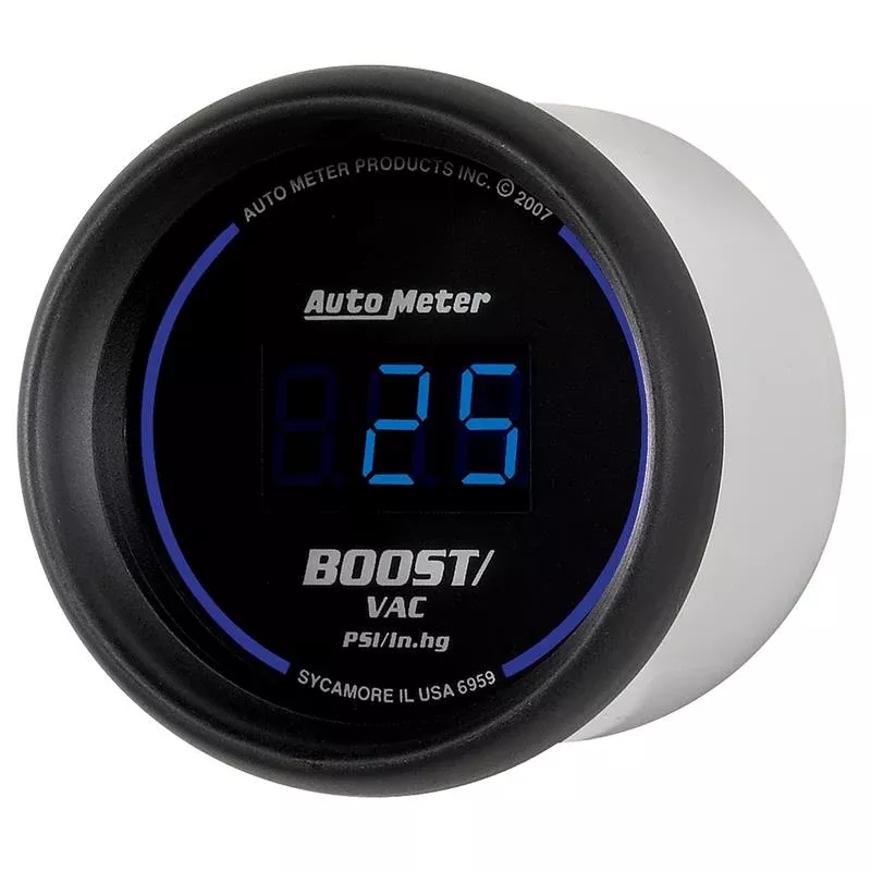 Autometer Cobalt Digital 52.4mm Black Vacuum/Boost Gauge