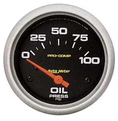 Autometer Pro-Comp 2-5/8in Oil Press. 0-100 psi Elect. 5427