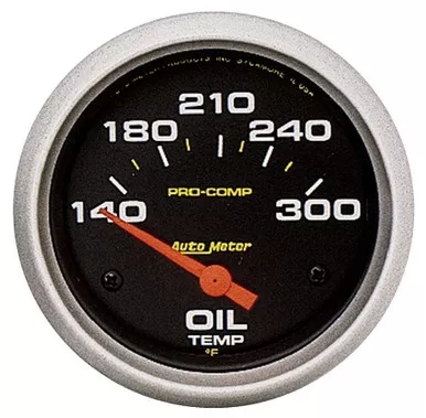 Autometer Pro-Comp 2-5/8in Oil Temp. 140-300 F. Elect. 5447