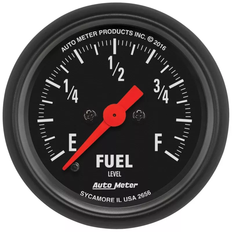 Autometer Z Series 0-280Ohm 2-1/16in. Programmable Fuel Level Gauge