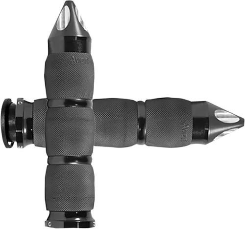 Avon Air Cushion Black Anodized Spike 1" Grips (IN-TO-AIR-90A-S)