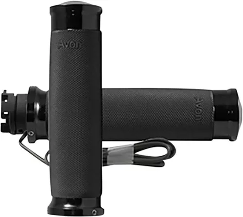 Avon Custom Contour Heated 1" Black Grips (MT-IN-CC-86-A-H)