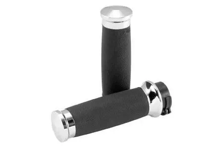 Avon Grips Custom Contour Avon Grips for '81-Up H-D Models w/ Throttle Slide Chrome