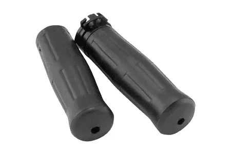 Avon Grips Old School Grips for '81-Up H-D Models w/Throttle Slide -Black