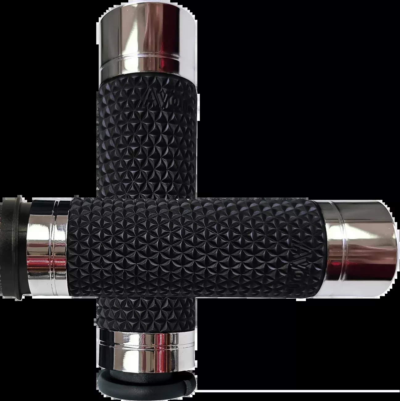 Avon K25 TBW Chrome Handlebar Grips Soft Diamond Knurled fits 2008-2025 Harley