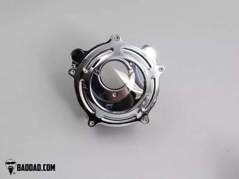 Bad Dad Chrome C2 Classic Series Bolt-On Clear Air Cleaner Harley Dyna 99-07