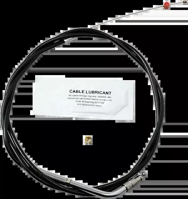Barnett Black Vinyl Throttle Cable – +6″ Size – 45-1/2″ Length