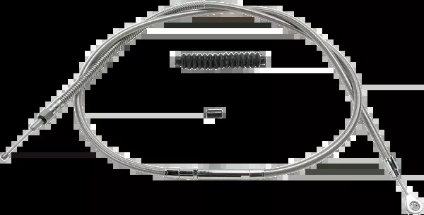 Barnett High-Efficiency Stainless Steel Clutch Cable For Harley-Davidson – +6″ – Dyna/Softail
