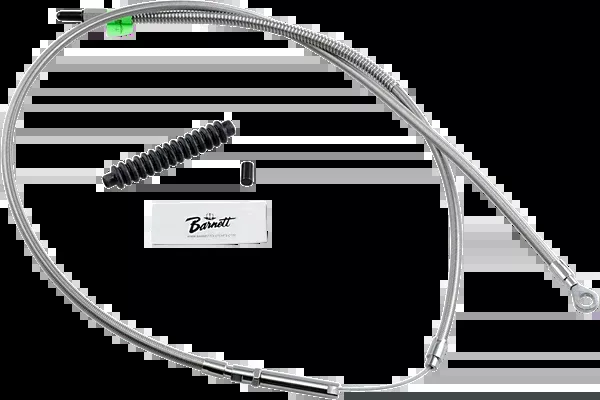 Barnett High-Efficiency Stainless Steel Clutch Cable For Harley-Davidson – +8″ – ’08-’16 Touring/Trike