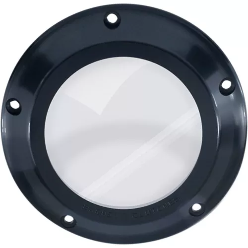 Barnett Scorpion Series Clear Derby Cover for 2007-2018 Harley Big Twin - Black