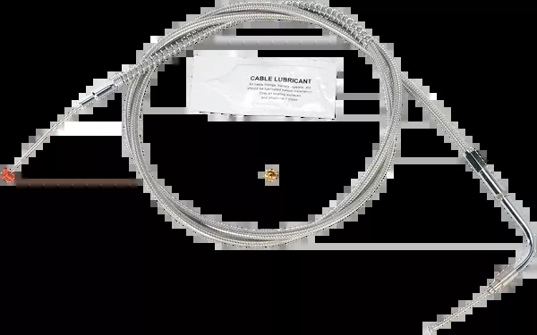 Barnett Stainless Steel Idle Cable – +12″ – ’96-’01 Touring