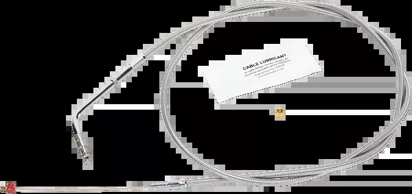Barnett Stainless Steel Throttle Cable – +8″ – ’02-’07 Touring