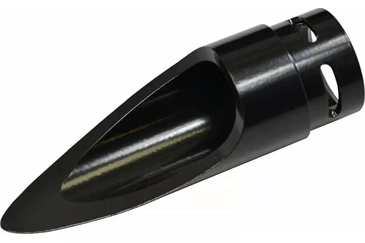Baron Custom Exhaust Family Jewel Exhaust Tips Scalloped - Black Ceramic Coated - Sold Each
