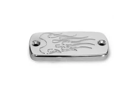Baron Custom Master Cylinder Covers for VTX1300C/R '02-Up & VTX1800 '03-Up Flame