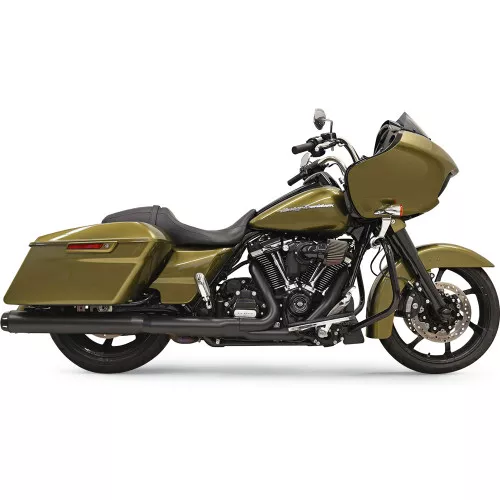 Bassani 4" Slip-On "Quick Change" Mufflersfor 2017-2023 Harley Touring - Black