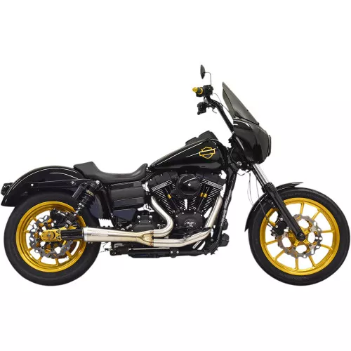 Bassani Ripper Road Rage Exhaust for 2006-2017 Harley Dyna - Stainless