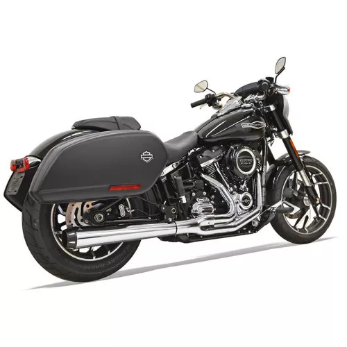 Bassani Road Rage 2-1 Exhaust for 2018-2022 Harley Softail Heritage & Deluxe - Chrome