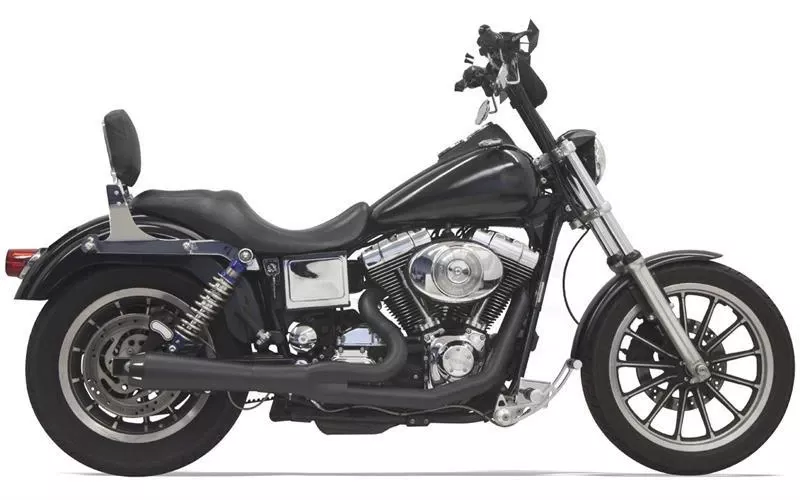 Bassani Road Rage 2-into-1 System for '91-05 FXD/FXDWG - Black, Short Style